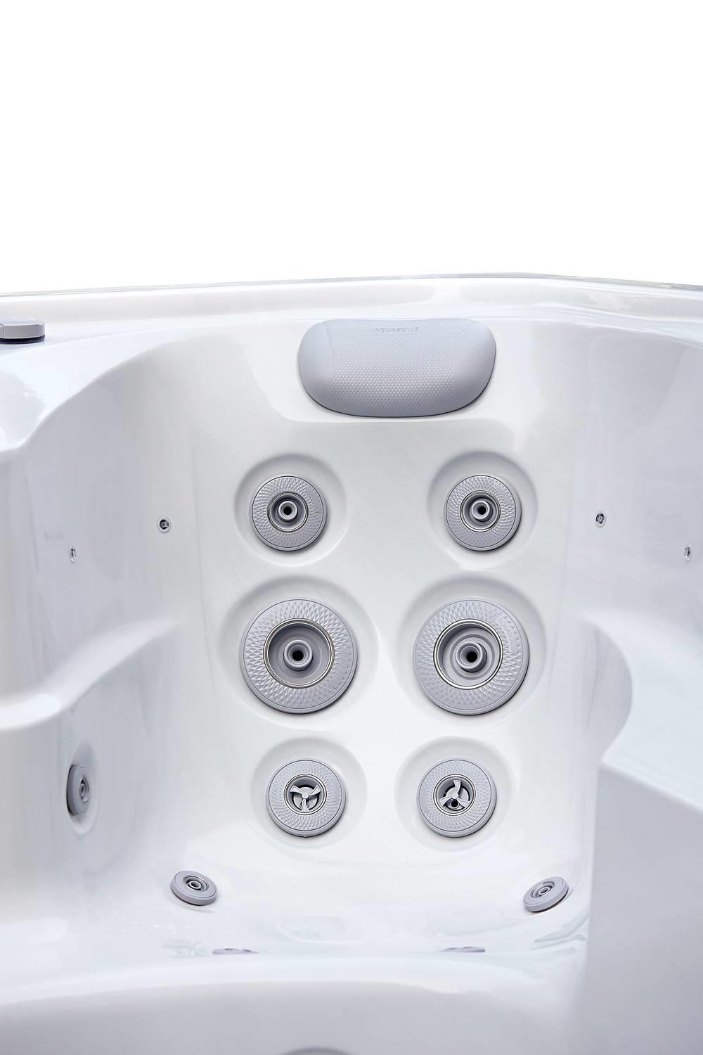 AquaSolus Swim Spa Flow Professional für 2 Pers. - 11600 l - Sterling Silver Natural Grey