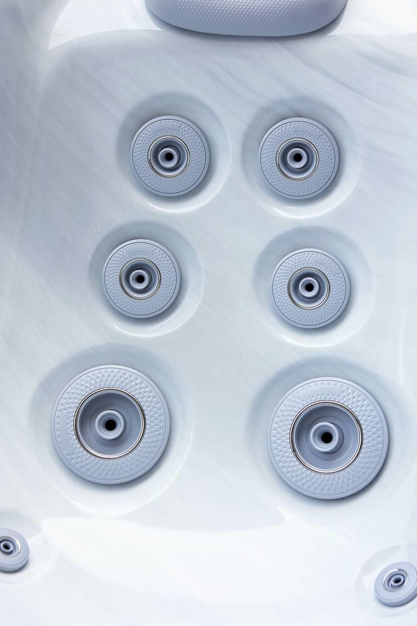 AquaSolus Whirlpool Calma für 6 Pers. - 1200 l - Sterling Silver Natural Grey