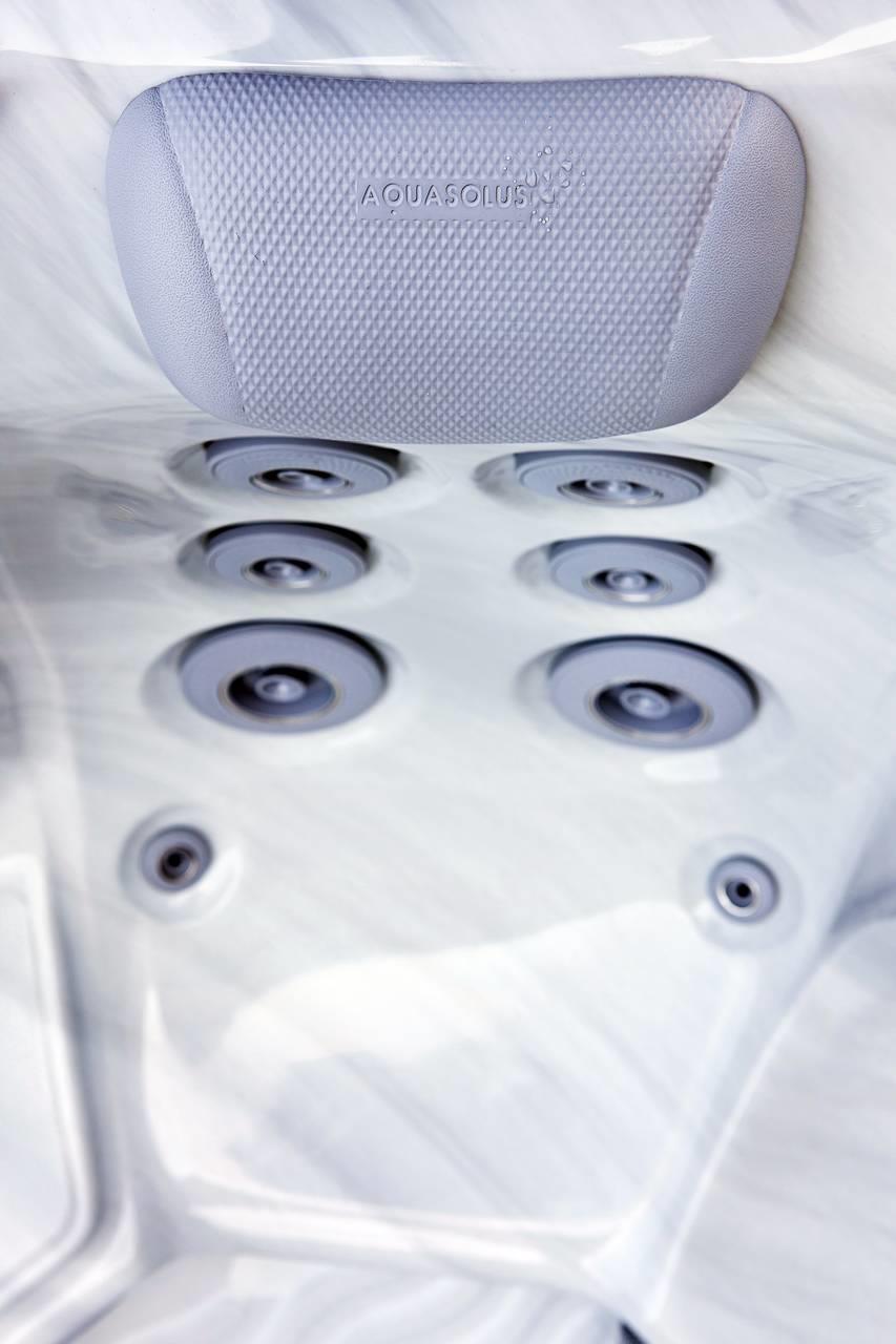 AquaSolus Whirlpool Calma für 6 Pers. - 1200 l - Sterling Silver Natural Grey