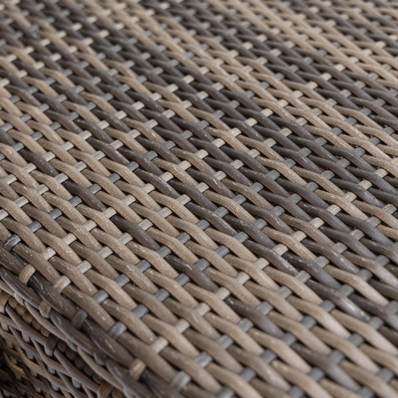 Pflanztopf Outdoor Marinoir mit Zinkeinsatz klein - Polyrattan - 30 cm - stone