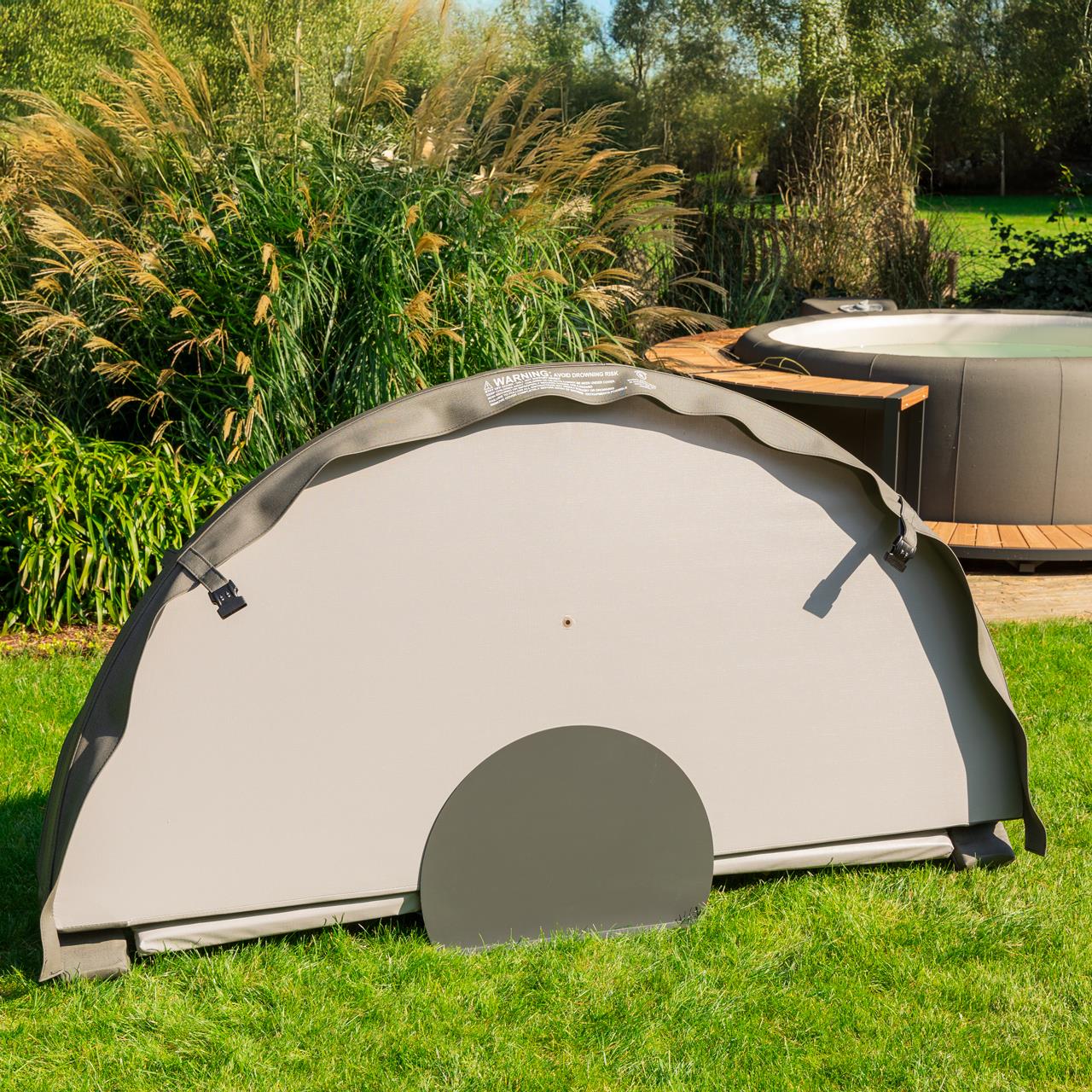 Whirlpool-Deckelständer Komfort für Softub - 80 x 50 cm - Edelstahl - antrazit Whirlpool-Deckelständer Komfort für Softub - 80 x 50 cm - Edelstahl - antrazit