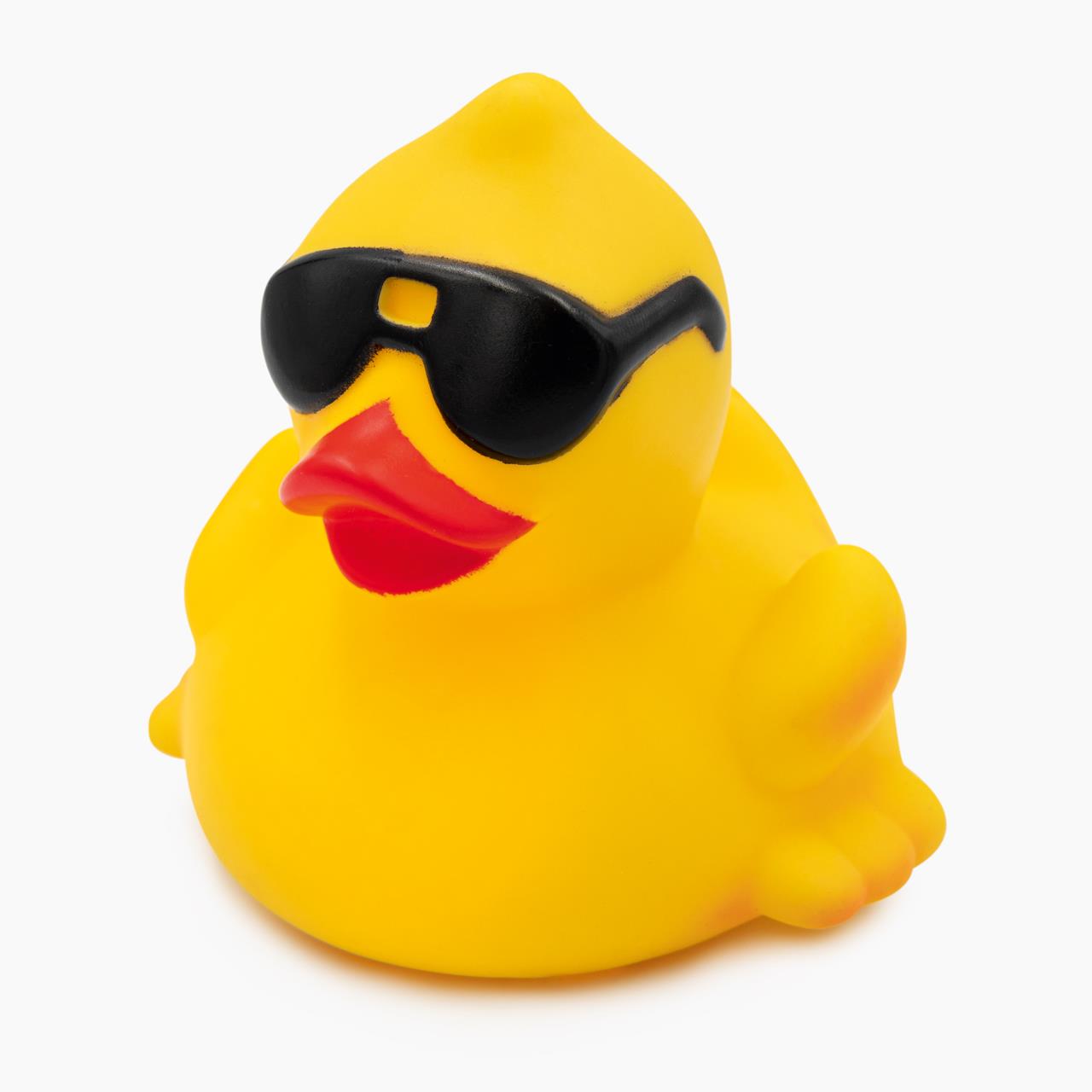 Badeente mit Sonnenbrille mit Gewicht - 8 x 8 x 7 cm Badeente mit Sonnenbrille mit Gewicht - 8 x 8 x 7 cm