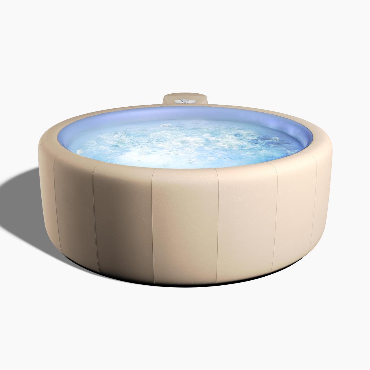 Softub Whirlpool RESORT für 5-6 Pers. - Ø 200 cm - 1130 l - almond blue