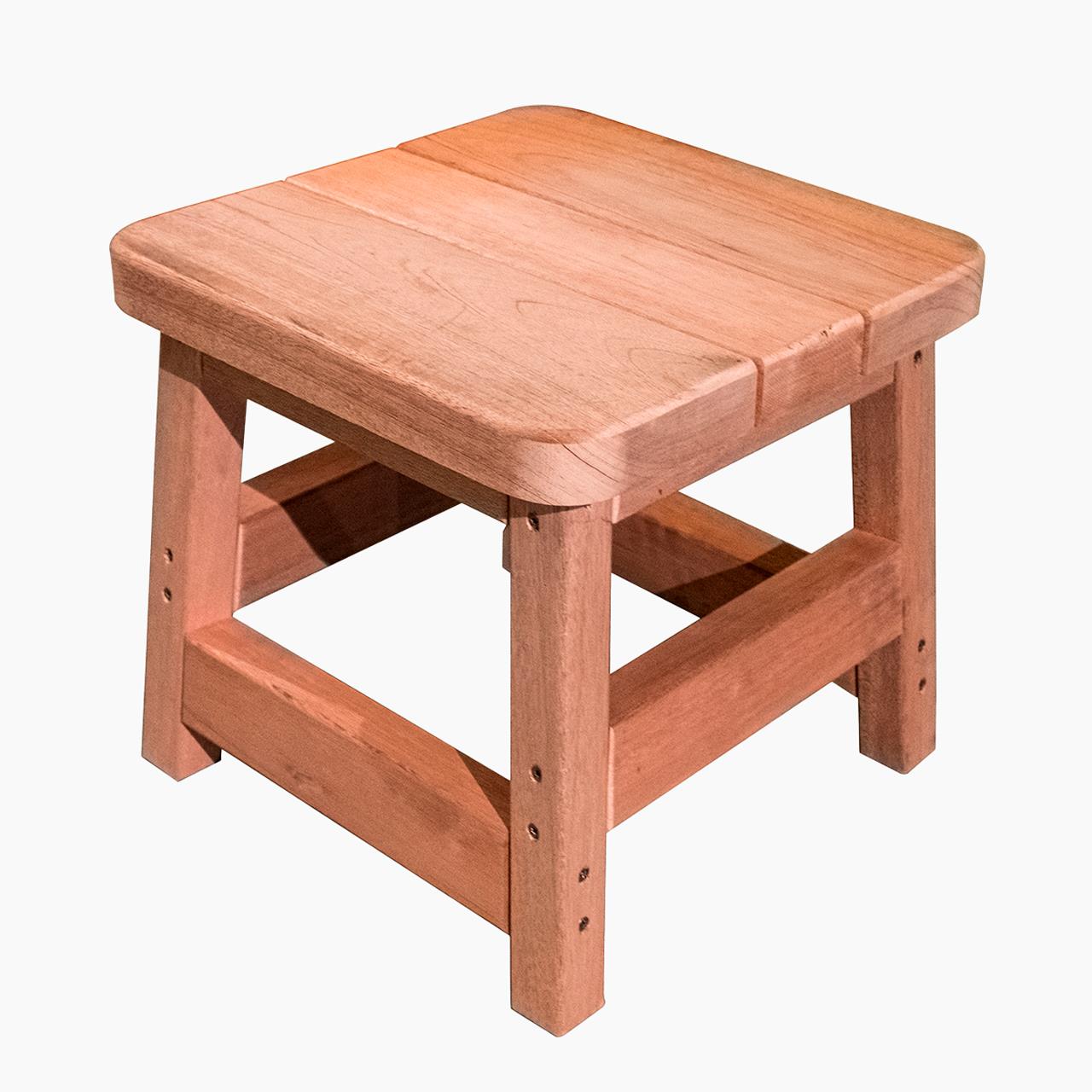 Outdoor-Hocker Stool - Redwood-Holz - Sitzhöhe 40 cm Outdoor-Hocker Stool - Redwood-Holz - Sitzhöhe 40 cm