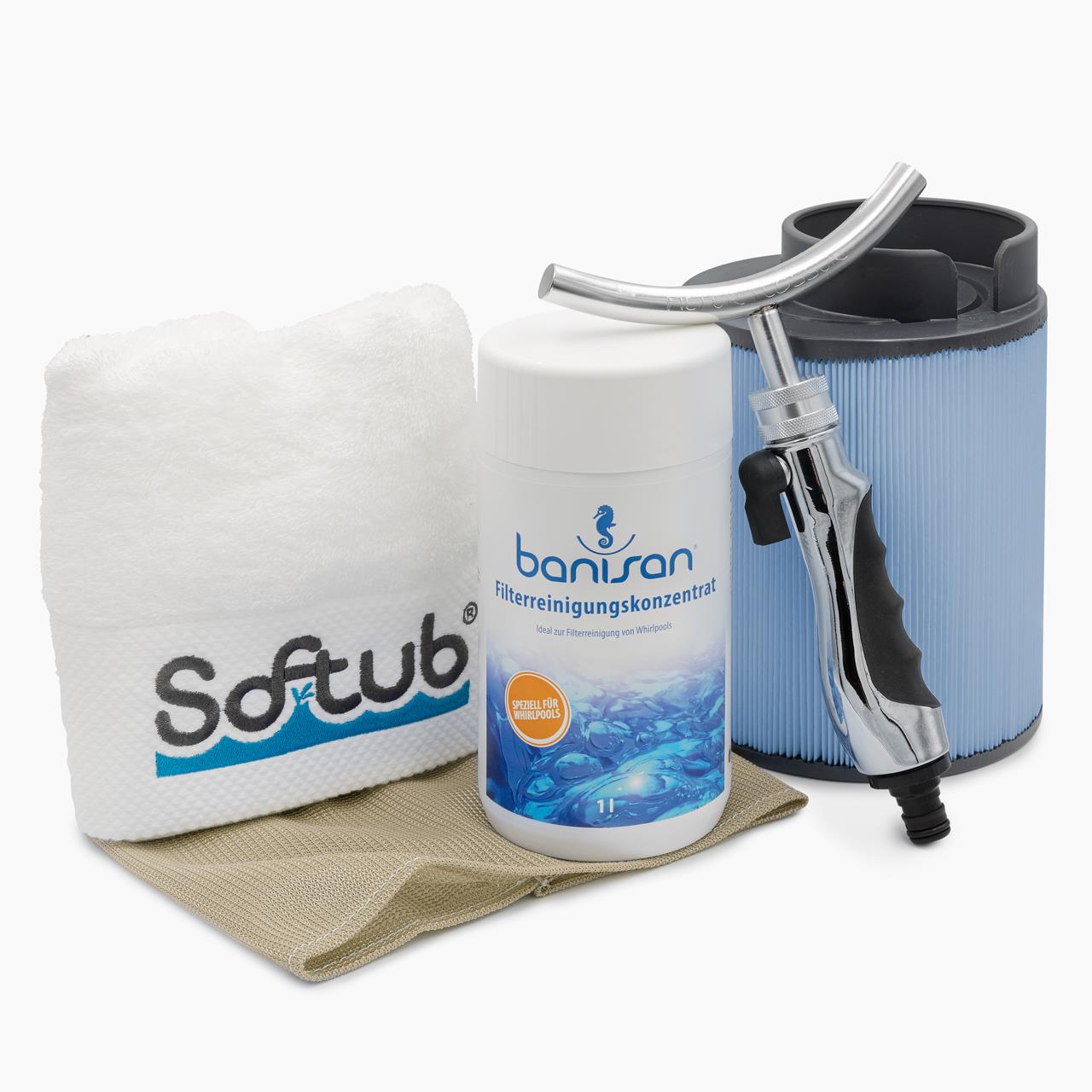 Filterreinigungsset BANISAN für Softub Whirlpools BIS 2009 - 5-teilig - pearl