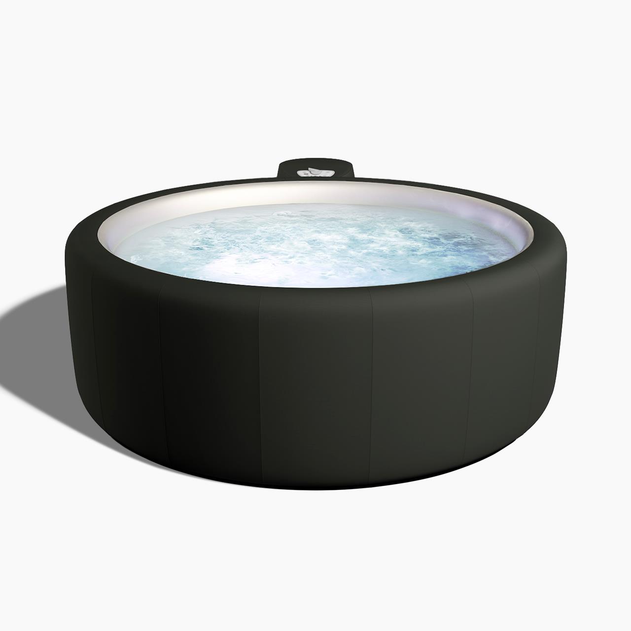 Softub Whirlpool RESORT für 5-6 Pers. - Ø 200 cm - 1130 l - berwick stone tweed pearl