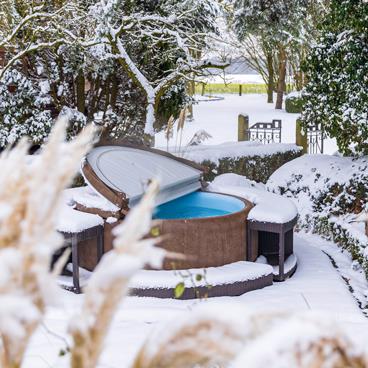 Softub Whirlpool SPORTSTER für 1-2 Pers. - Ø 150 cm - 530 l - mocca blue