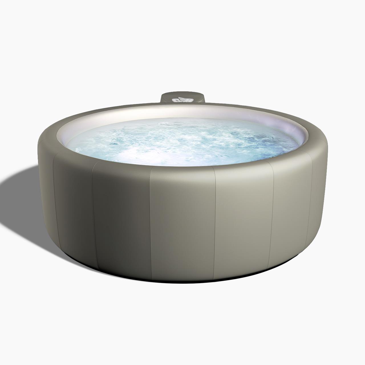 Softub Whirlpool RESORT für 5-6 Pers. - Ø 200 cm - 1130 l - taupe pearl