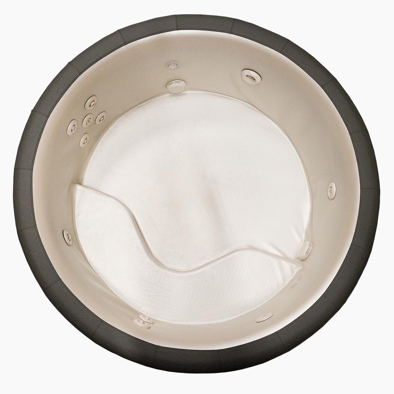Softub Whirlpool POSEIDON X für 5-6 Pers. - Ø 200 cm - 1130 l - sky tweed pearl
