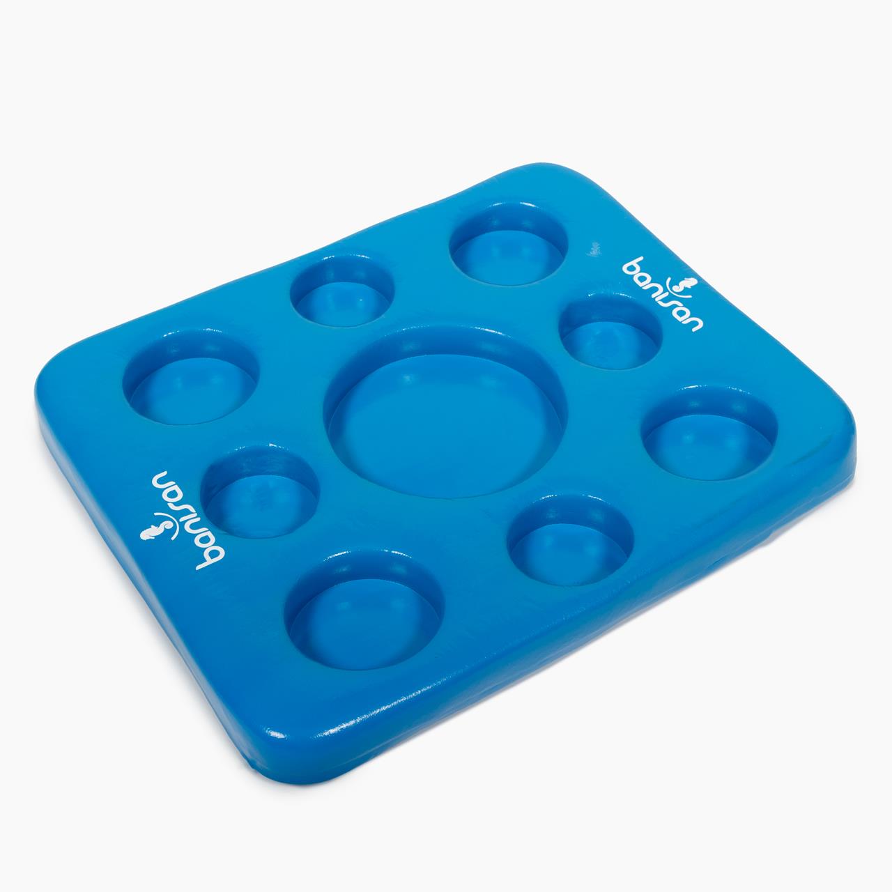 Schwimmtablett - Whirlpool-Getränkehalter - mit Spielbrett - 50 x 40 x 5 cm - blau (Schach/Dame) Schwimmtablett - Whirlpool-Getränkehalter - mit Spielbrett - 50 x 40 x 5 cm - blau (Schach/Dame)
