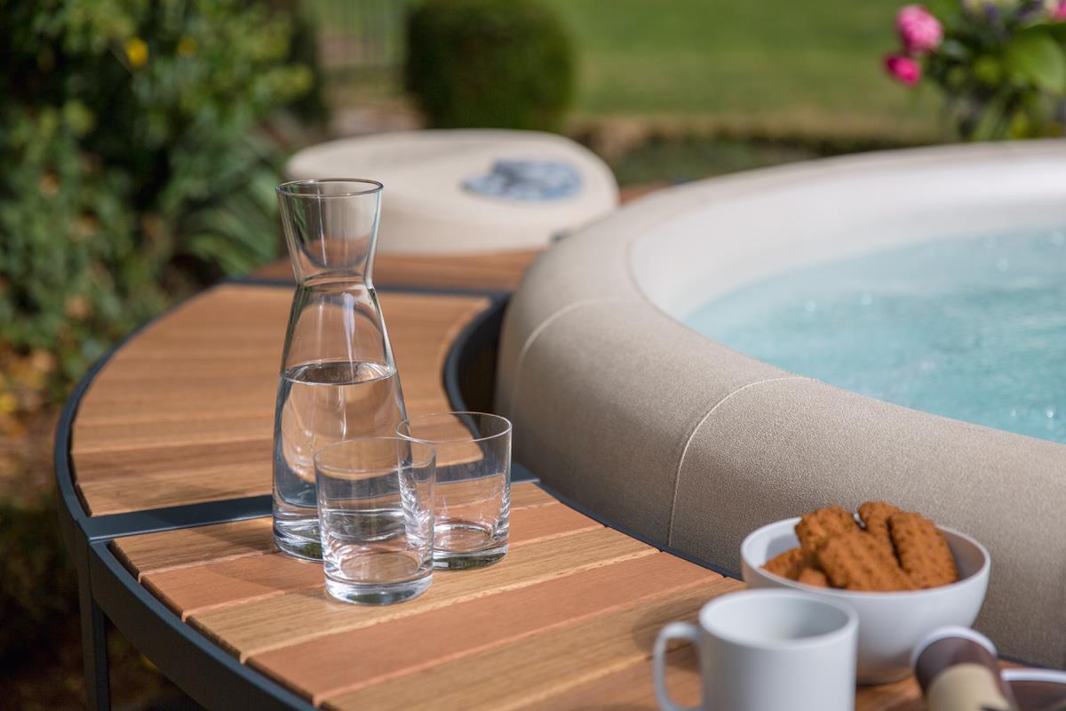 Whirlpool-5/8-Umrandung für Softub LEGEND - Stauseeholz anthrazit