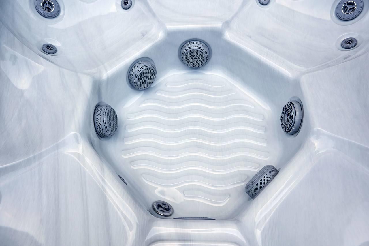 AquaSolus Whirlpool Calma für 6 Pers. - 1200 l - Sterling Silver Natural Grey