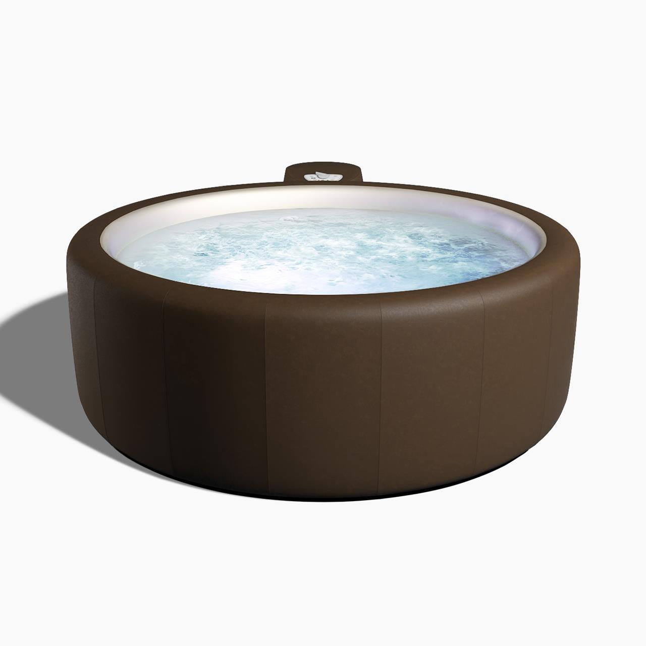 Softub Whirlpool RESORT für 5-6 Pers. - Ø 200 cm - 1130 l - mocca pearl