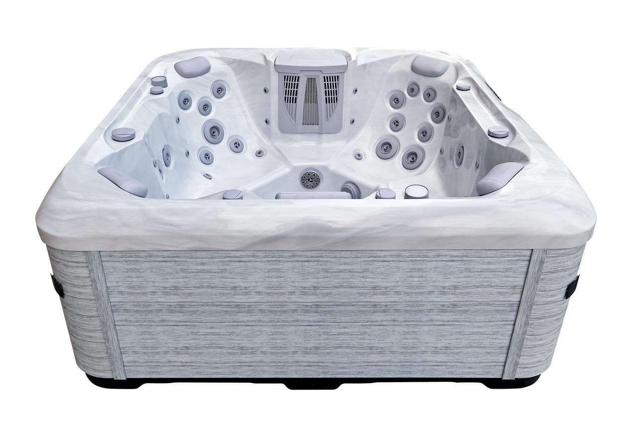 AquaSolus Whirlpool Calma für 6 Pers. - 1200 l - Sterling Silver Natural Grey