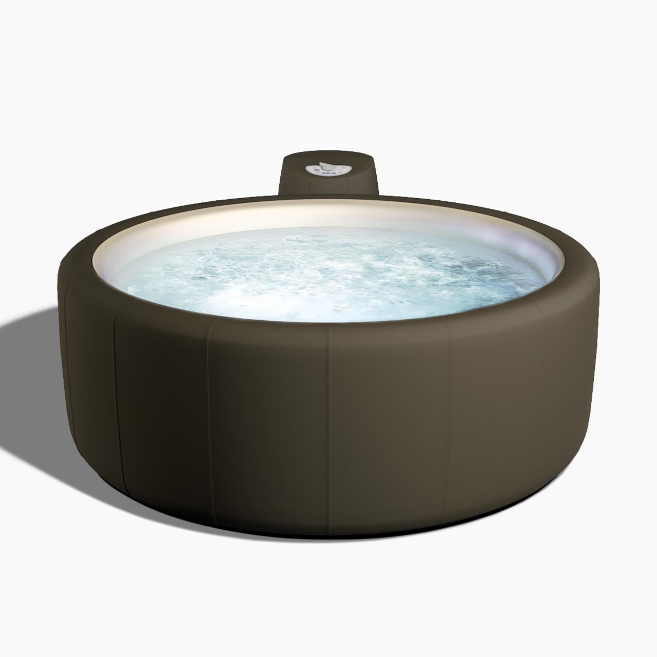Softub Whirlpool LEGEND für 3-4 Pers.- Ø 180 cm - 830 l - sand tweed pearl